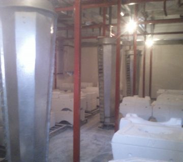 خشک کن قطعات ریخته گری و قالب های گچی